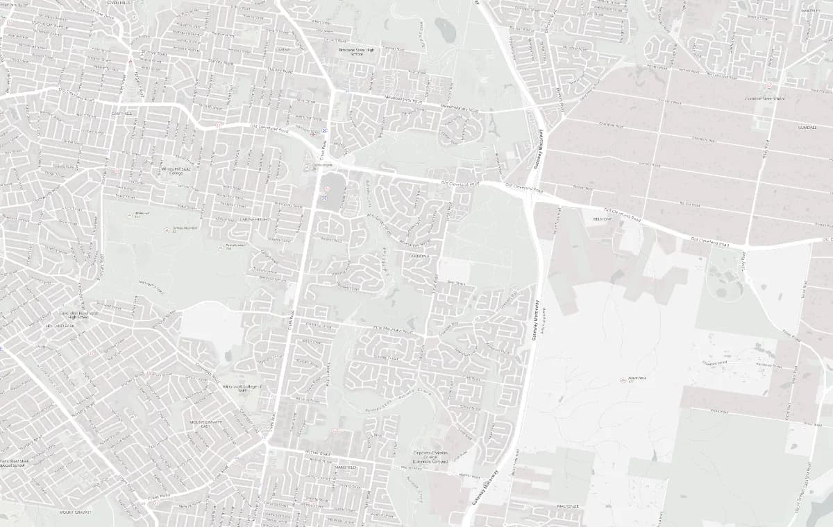 Street map of Carindale