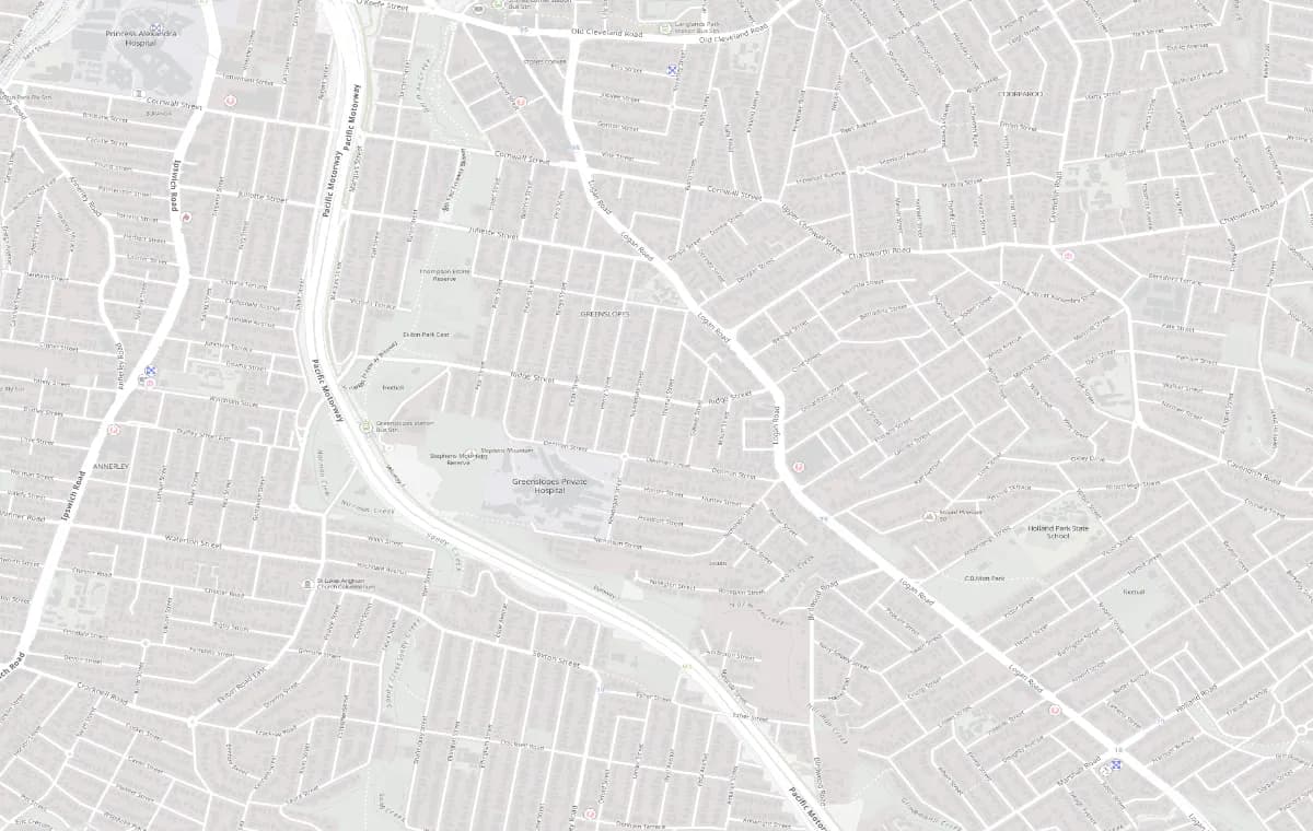 Street map of Greenslopes