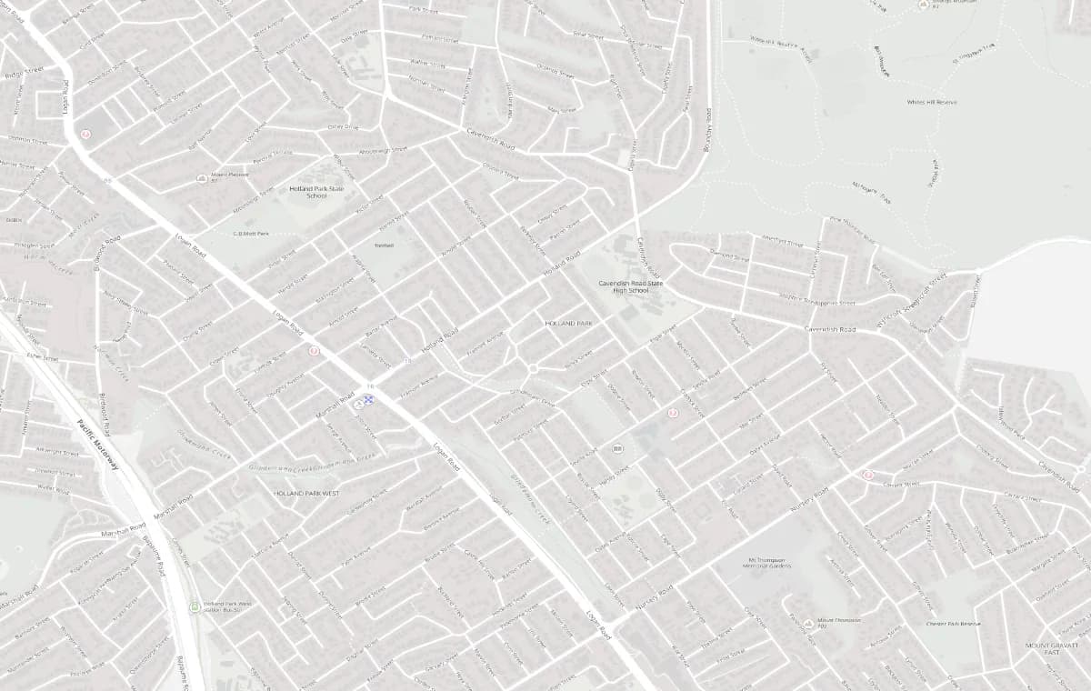 Street map of Holland Park