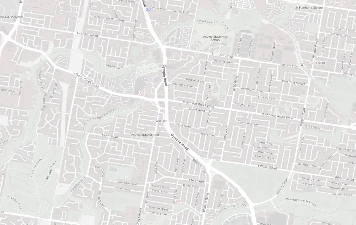 Street map of Aspley