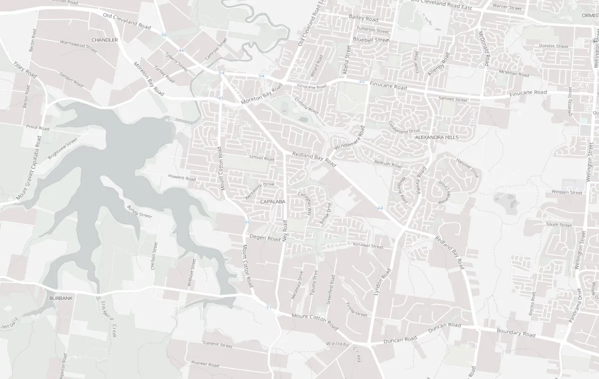 Street map of Capalaba