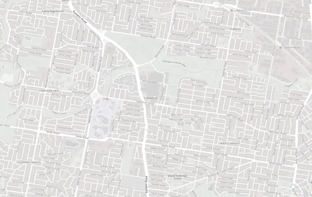 Street map of Chermside