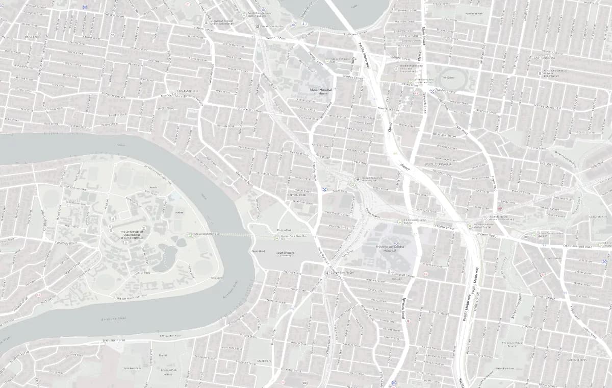 Street map of Dutton Park