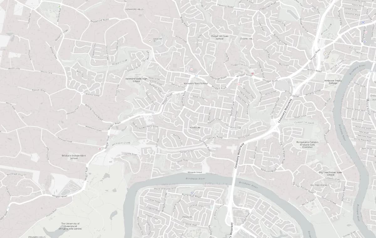 Street map of Kenmore