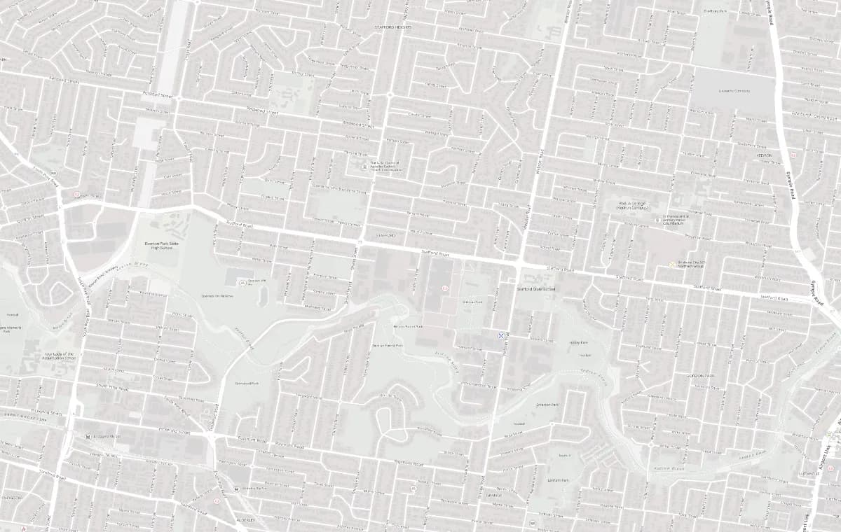 Street map of Stafford